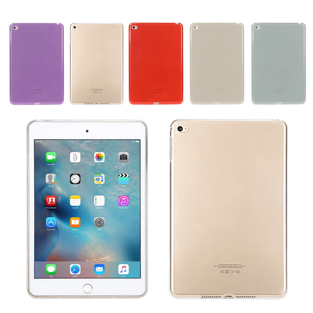 Новый силиконовый чехол для iPad 2 3 4 5 6 Air 1 Mini прозрачный мягкая задняя крышка из тпу