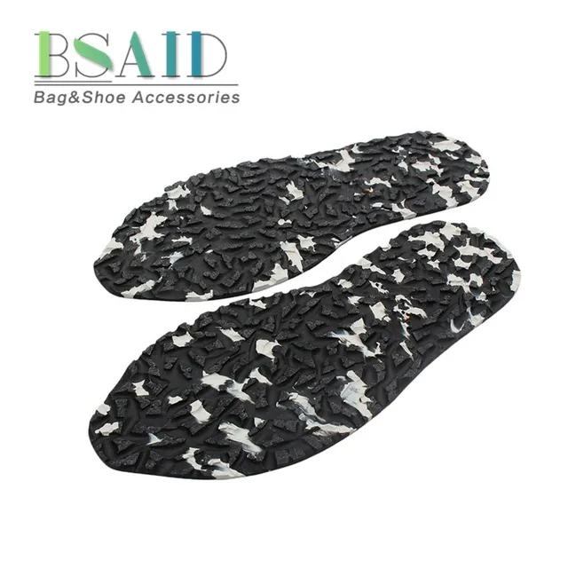 BSAID 1 Pair Rubber Stick on Full Shoe Sole, Shoe Repair