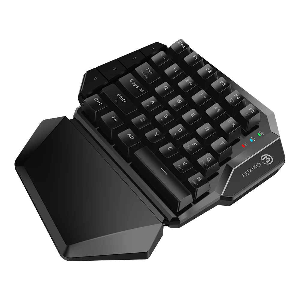 GameSir Z2 игровая беспроводная клавиатура и мышь комбинированная 2,4 ГГц механическая клавиатура с одной рукой с 4 силиконовыми клавишами для игр PUBG FPS