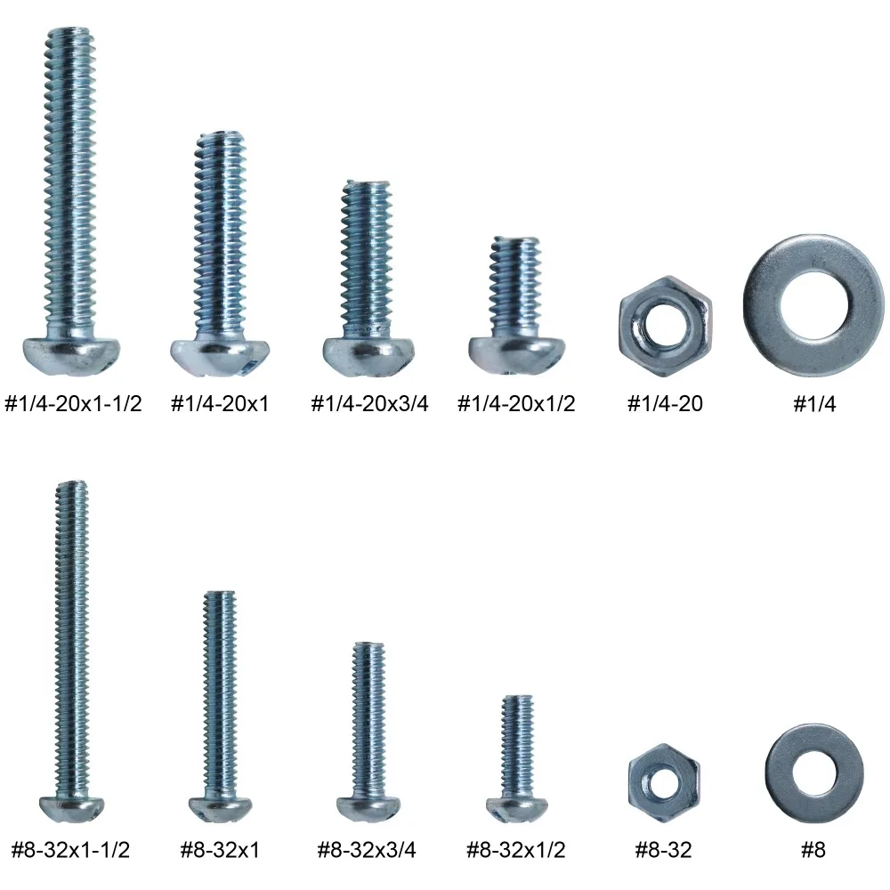 T. K. Отличный набор винтов и шестигранных гаек и плоских шайб из нержавеющей стали с круглой головкой, 405 шт./набор, разные размеры в ассортименте