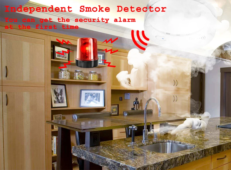 DAYTECH детектор дыма, датчик оповещения, датчик пожарной сигнализации, питание от батареи для кухни/дома/торгового центра/отеля/ресторана/офиса, 5 шт