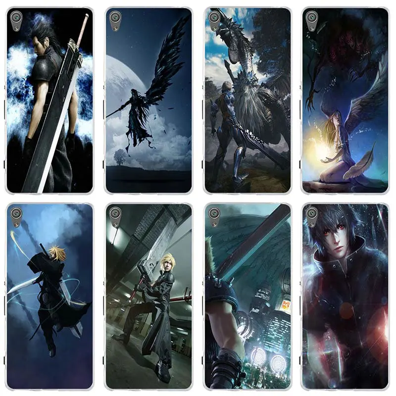 Soft TPU Phone Case Accessories for Sony Xperia E3 E5 T3 M2 M4 M5 XA XZ Z Z1 Z2 Z3 Z4 Z5 Compact Final Fantasy VII FF7 Anime |