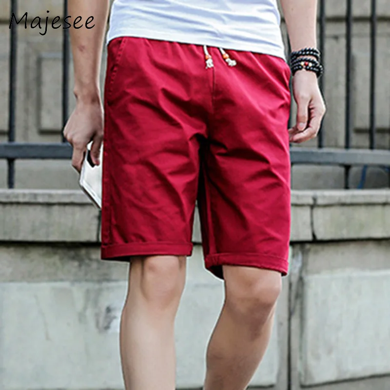 Новинка, мужские повседневные шорты, хлопок, Модный корейский стиль, мужские тонкие шорты, 7 цветов, дышащие, модные, свободные карманы