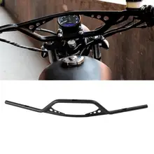 Универсальный мотоцикл руль 22 мм алюминиевый сплав ретро мотоцикл модифицированный руль черный кафе стиль мотоцикл части