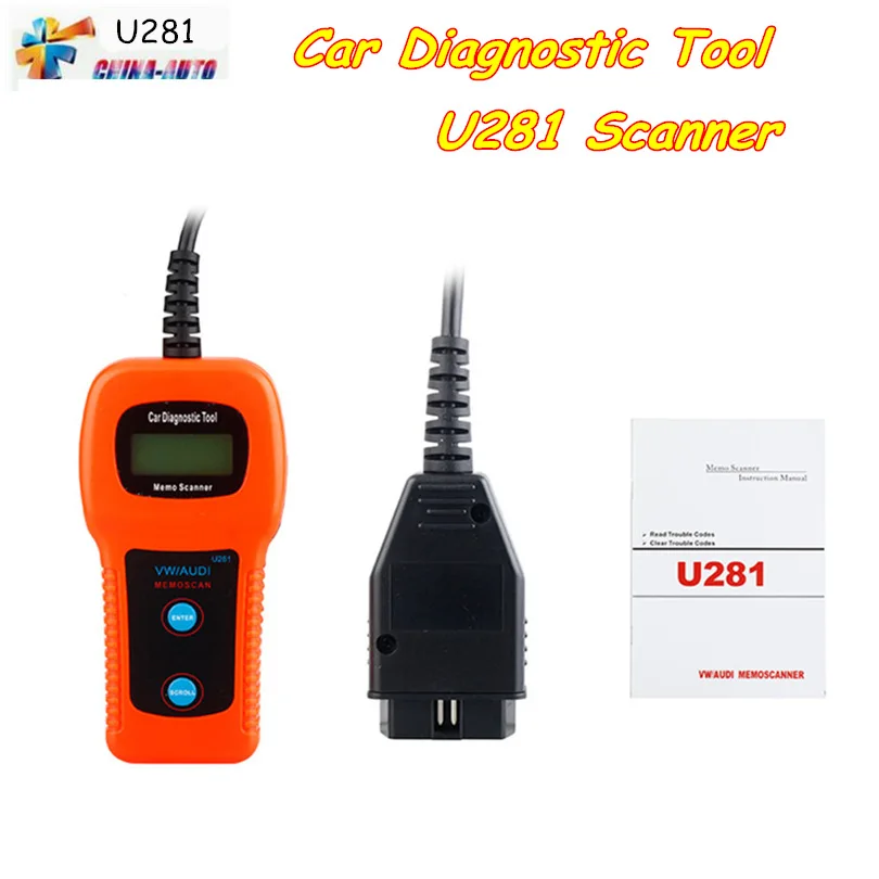Best price OBD2 OBDII Memo Scanner U281 Diagnostic Code Reader Reading