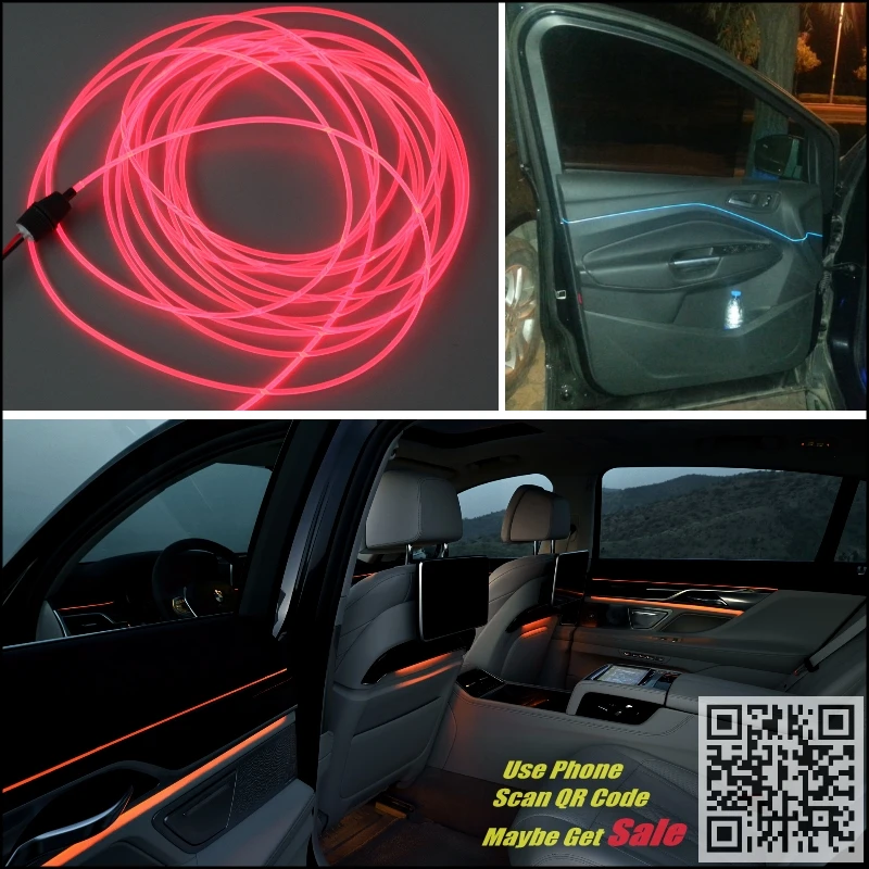 

For Chevrolet Cruze J300 Car Interior Ambient Light Panel illumination For Car Inside Tunning Cool Strip Light Optic Fiber Band