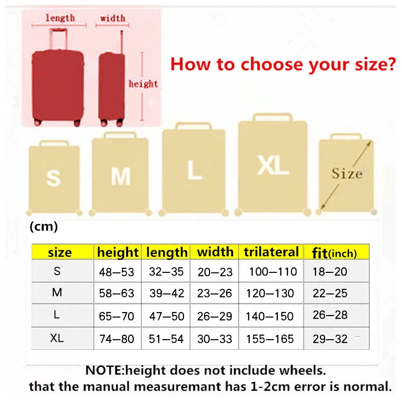 Fashion Colorful Trolley Suitcase Elastic Dust Bags Luggage Protective Cover For 18 to 30 inch Case Travel Accessories Fashion Colorful Trolley Suitcase Elastic Dust Bags Luggage Protective Cover For 18 to 30 inch Case Travel Accessories