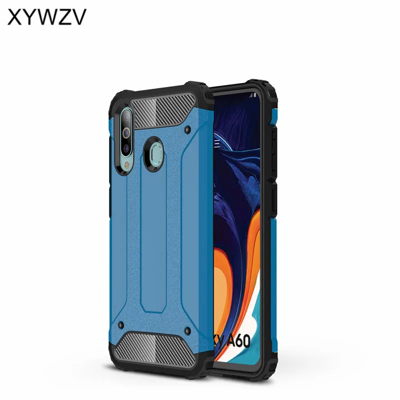 For Samsung Galaxy A60 Case Shockproof Armor Soft Silicone Rubber Hard PC Case For Samsung Galaxy A60 Back Cover For Samsung A60
