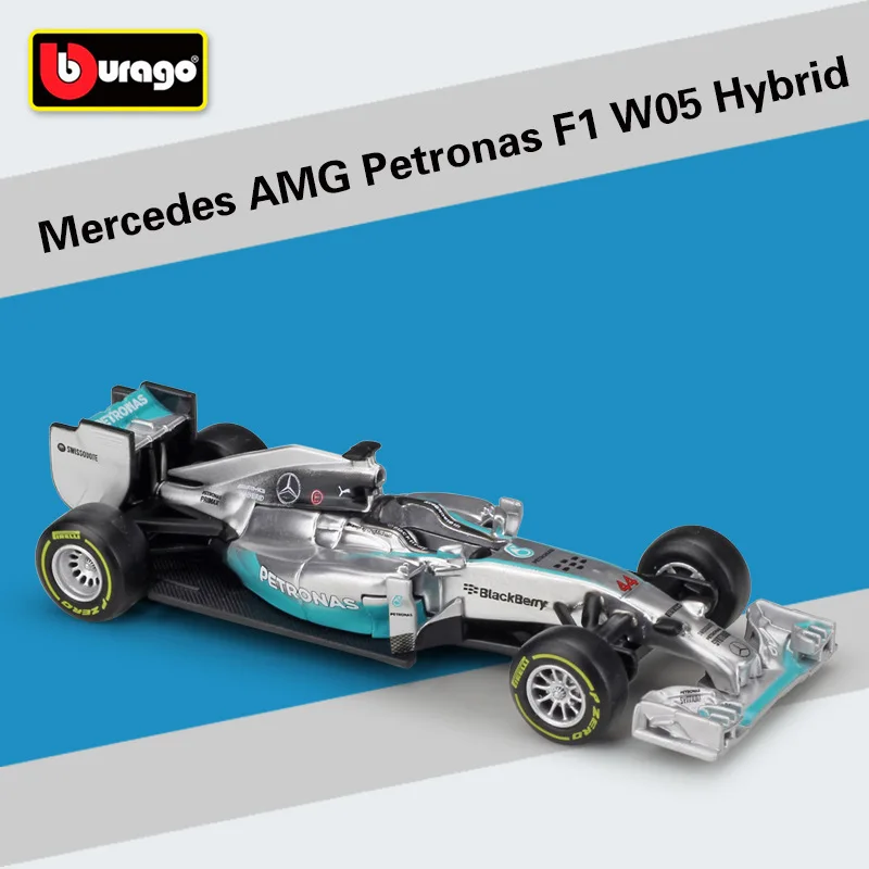 1:43 Масштаб мини металлический F1 автомобиль Formulaa 1 модель Benz гоночный автомобиль симулятор W05/W07 сплав игрушечный автомобиль литья под давлением Коллекция/модель/детский подарок - Цвет: 2014 W05 NO.44