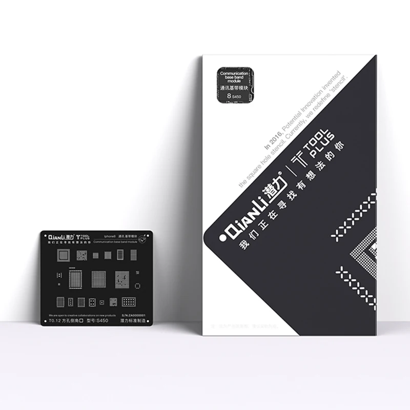 Черный стальной трафарет BGA для iPhone 8 7 6S 6 5S связывающая Базовая лента шаблон