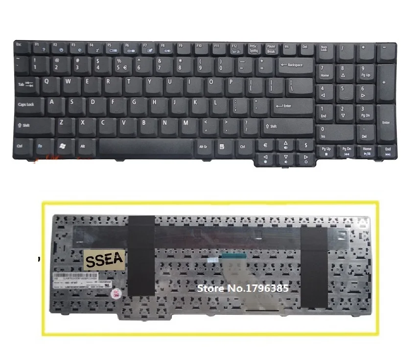 Клавиатура SSEA New US для Acer Aspire 5235 5335 5355 5535 5735 5735Z 5737 5737Z 5635 7220 7620 8530 8730 8735G 9410 |
