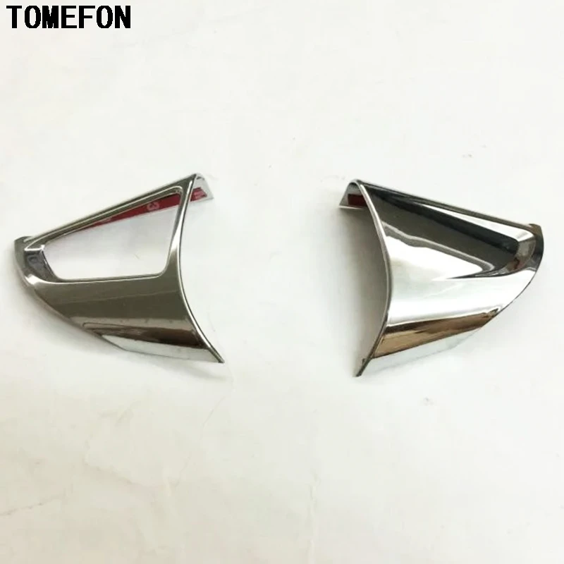 For Chevrolet Trax 2014 2015 ABS Chrome Car Steering Wheel 3 and 9 Oɼlock Decoration Sticker Refitting Decal Stike 2PCS | Автомобили