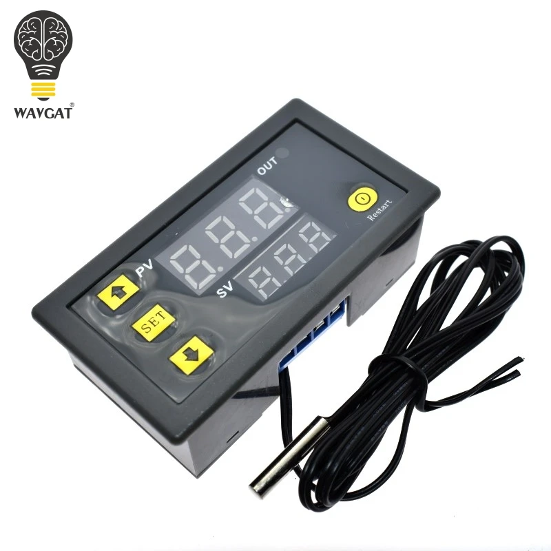 

WAVGAT Timing Delay Timer Relay Module Digital LED Dual Display Cycle 0-999 Hours Adjustable Power Supplies Mayitr 1500W 0-999h