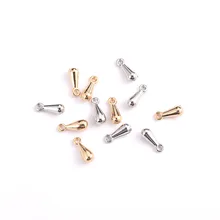 20PCS 9x3MM 24K Gold Color Plated Brass Drop Shape End Beads High Quality for Jewelry Making Findings Accessories pack of 30 x golden plated brass 5 x 8mm kumihimo bell shape end caps ha03323 charming beads