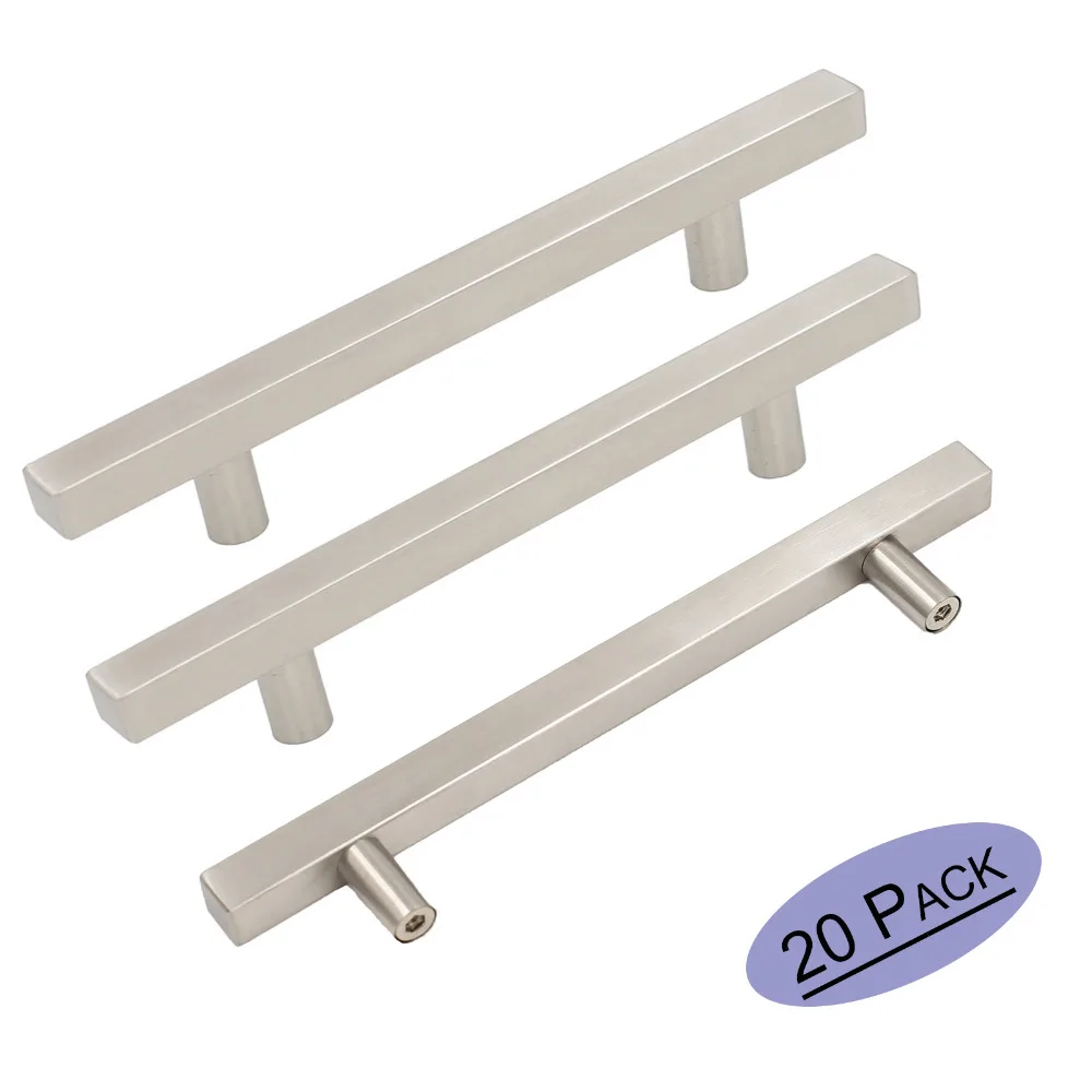 how to clean metal cabinet handles brushed nickel kitchen cabinet handles square t bar stainless steel furniture drawer pulls knobs modern cabinet hardware 20 pack how to clean metal cabinet handles brushed nickel kitchen cabinet handles square t bar stainless steel furniture drawer pulls knobs modern cabinet hardware 20 pack