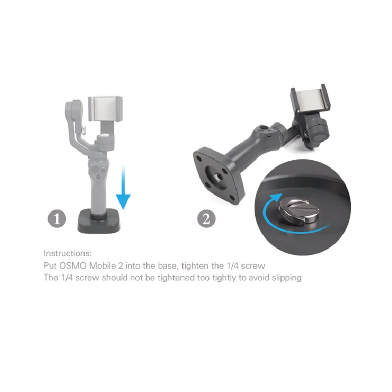Sunnylife DJI OSMO Mobile 2 аксессуары Gimbal камера подставка База крепление ручной