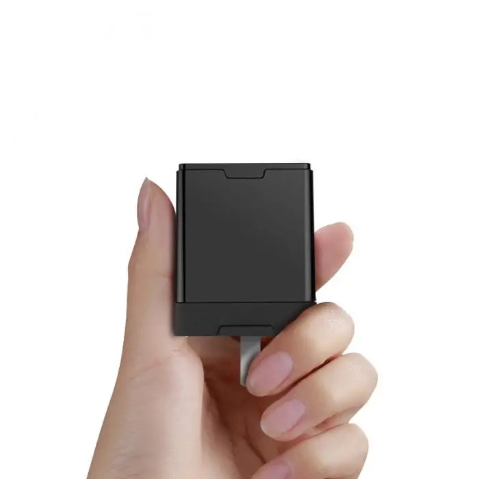 Складная заглушка 5 V/2.4A двойной порт USB адаптер питания с цифровым дисплеем