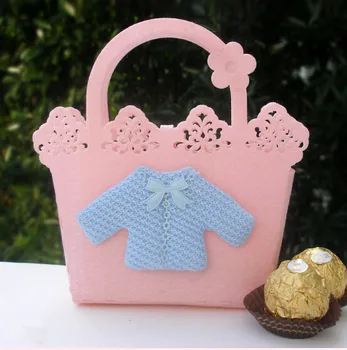

Free Shipping 20PCS/LOT Non-woven Made Baby Birthday Candy Bag/ Gift Bag Baby Clothes Deocration