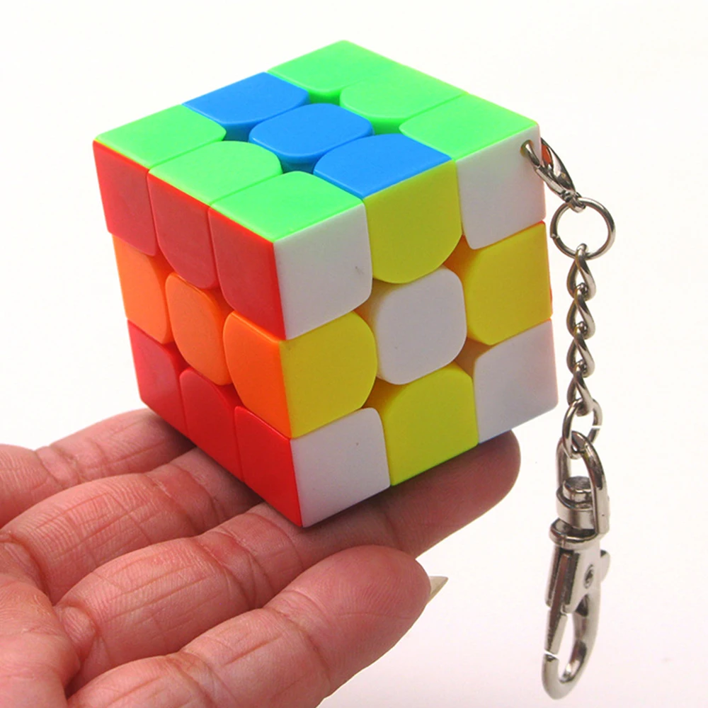 Мини MoYu' кубики 4 см магический куб 3*3*3 скоростной куб с брелком для ключей классная Mofangjiaoshi куб 3x3x3 Cubo Megico