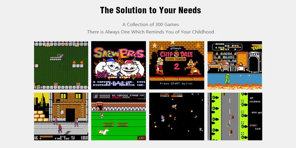 Q7 Built-in 300 Games 8-bit NES Handheld Game Console