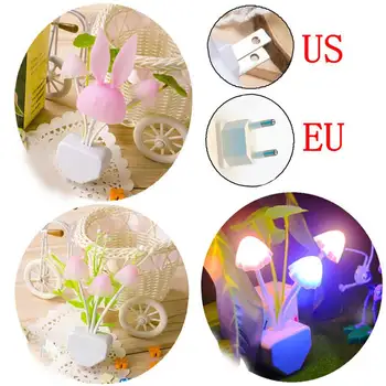 

Fancy Mushroom Night Light Wall Plug-in LED Romantic Night Lamp for Home QJ888