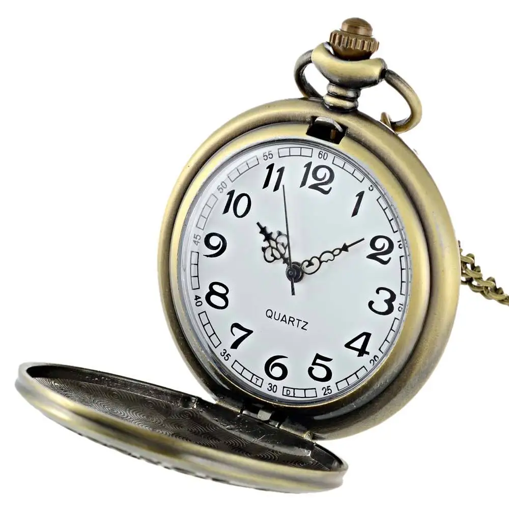 Классический Винтаж бронзовый специалист по оказанию неотложной помощи кварцевые карманные часы с цепочкой Ретро для мужчин для женщин