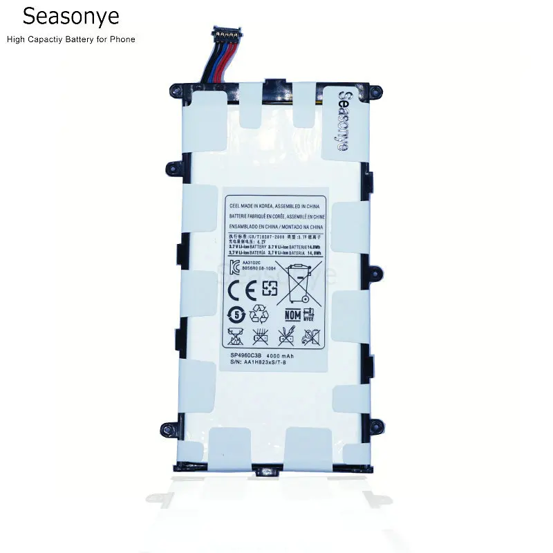 Seasonye 4000 мАч/14.8Wh SP4960C3B Замена платы Батарея для samsung Galaxy Tablet 2 7,0 P6200 P3100 P3110 P3113 GT-P3110