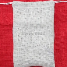 100 шт/партия джутовые/льняные сумочки для ювелирных изделий для туалетных принадлежностей/упаковки камеры, размер может быть настроен, различные цвета