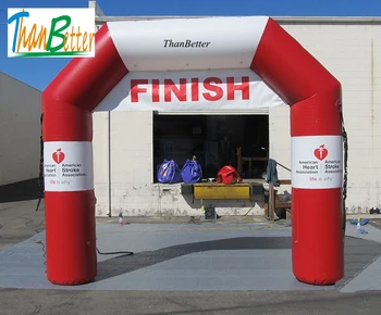 

ThanBetter Full color print direct sell advertising Welcome Entrance Archway, Inflatable Start line infltable Finish Line