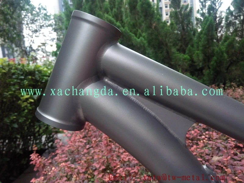 Sale XACD made titanium fat bike frame with thru 142X12mm dropout 6