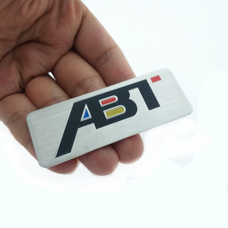 

CDIY ABT Aluminum Sticker Emblem Badge Decals For VOLKSWAGEN S6 S8 A6 A8 Car Auto Body Side Rear Trunk Lid Car Styling