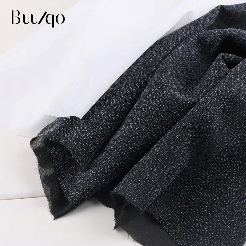 

buulqo Imitation knitted fabric plain fabric collar cuff thin adhesive lining shaping line single side with glue