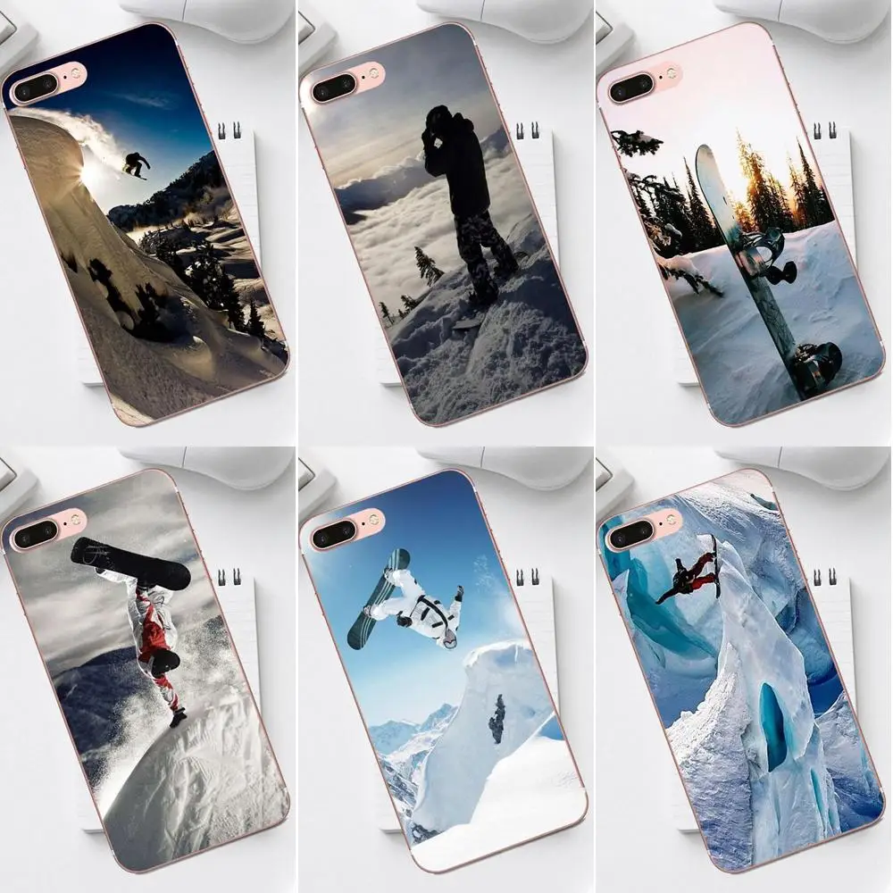 

Qdowpz Extreme Snowboarding Cell Phone Case For iPhone 4 4S 5 5C SE 6 6S 7 8 Plus X XS Max XR Galaxy A3 A5 J1 J3 J5 J7 2017