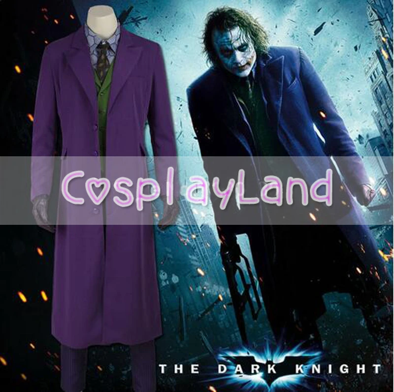 Die Dark Knight Joker Kostum Joker Anzug Outfits Klassische Halloween Cosplay Film Hero Kostum Full Set Nach Mass Joker Suit Dark Knight Joker Costumesbatman Joker Suit Aliexpress