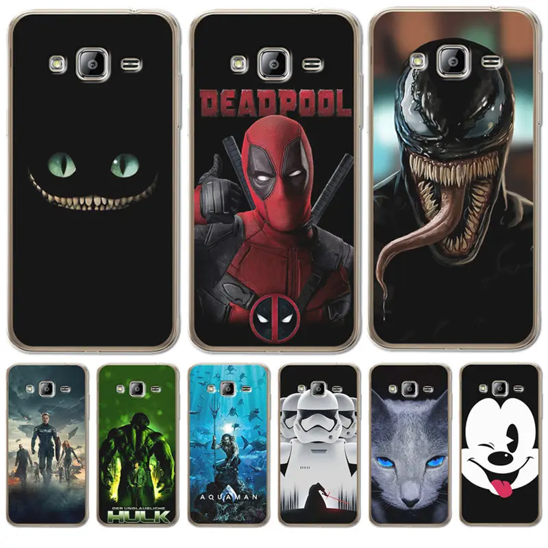 

Luxury Marvel Deadpool venom For Samsung Galaxy J3 J4 J5 J6 J7 J8 Plus 2016 2017 2018 J2 Prime Cover Case Silicone Coque Etui