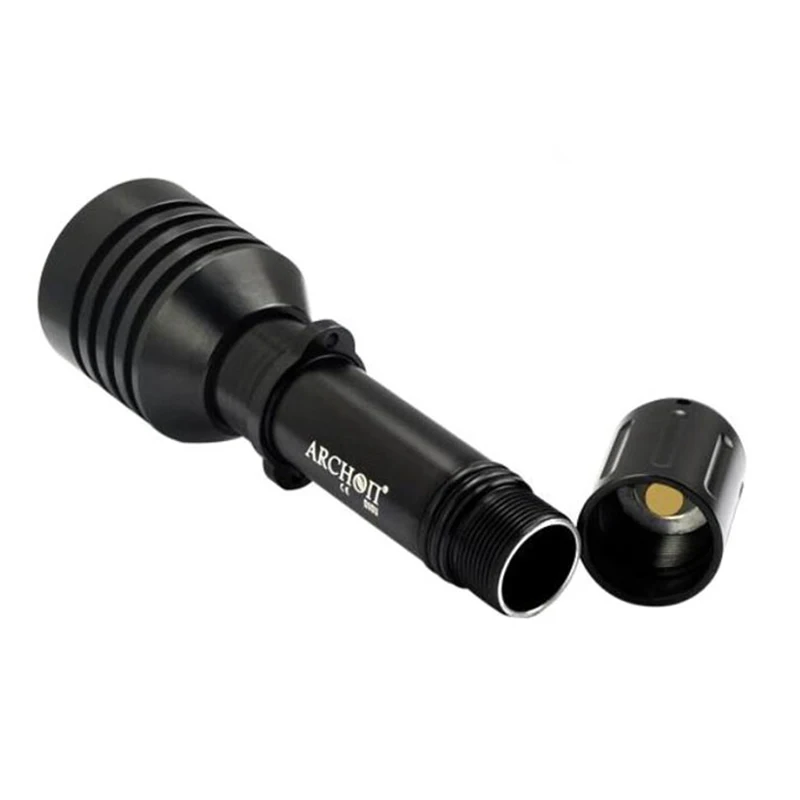 الغوص مصباح يدوي _ البراقي D10U W16U تحت الماء للماء الشعلة 3 وضع * L2 Led الغوص التكبير الأضواء أضواء