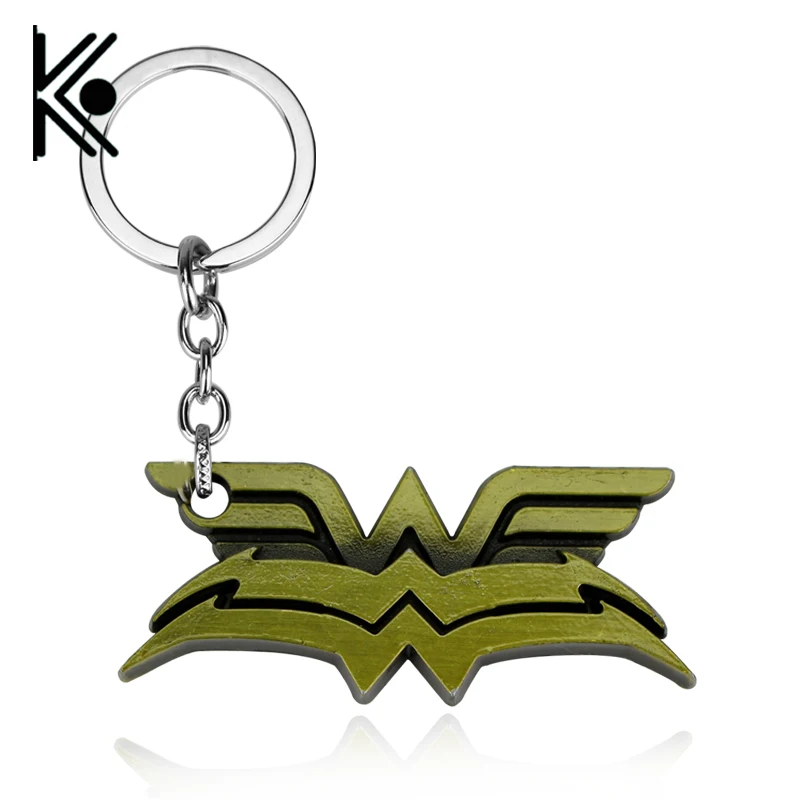 

2017 New avengers jewelry Super hero Accessories Superhero Wonder Woman Keychains Key Ring 5.6x2.1cm Xmas Gifts