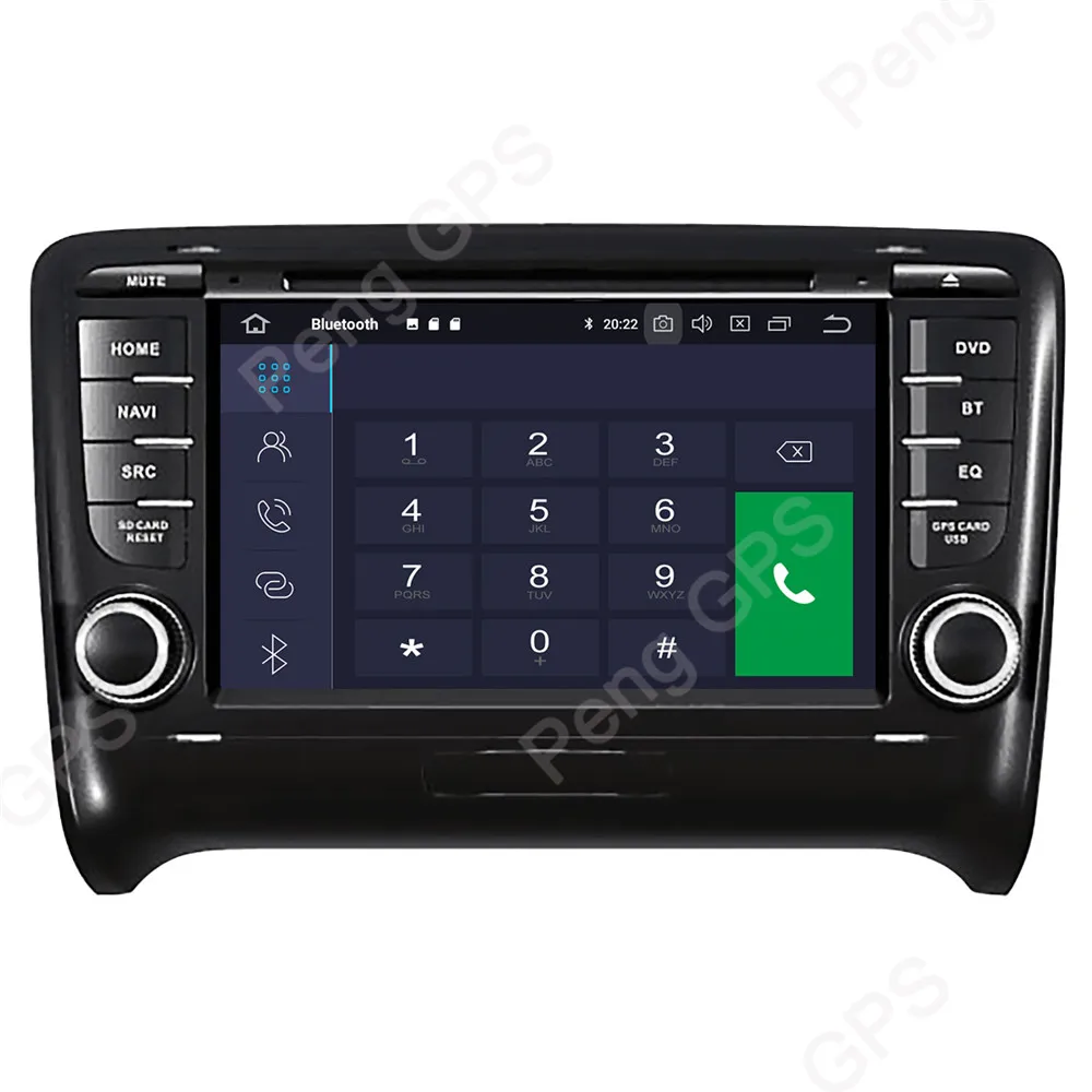 Best Car CD DVD Player Android 9.0 Car Radio for AUDI TT 2006-2014 GPS Navigation 8 Core 1024*600 IPS Screen 2Din Multimedia Headunit 4