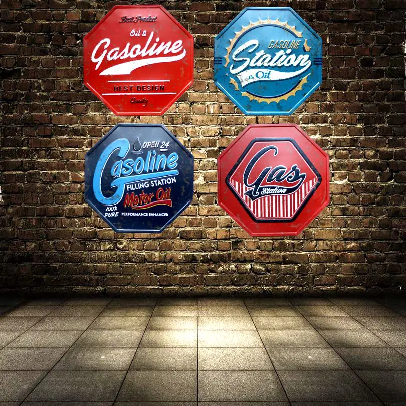 

Metal Irregular Signs Vintage Advertising board Wall Pub Coffee Home Art Decor 32CM U-3