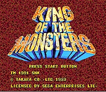

King Of The Monsters 16 bit MD Game Card For Sega Mega Drive For Genesis