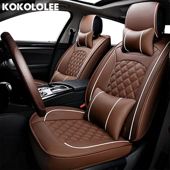 

[KOKOLOLEE] PU Leather Car Seat Covers For hyundai solaris creta ix25 ix35 i40 getz accent tucson auto accessories car-styling