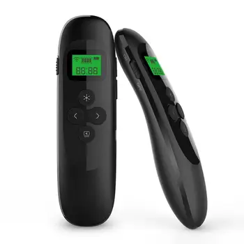 

2.4GHz Wireless USB Point PPT Remote Control Presenter Laser Flip Pen Rechargeable Presentation Remote with LCD Display