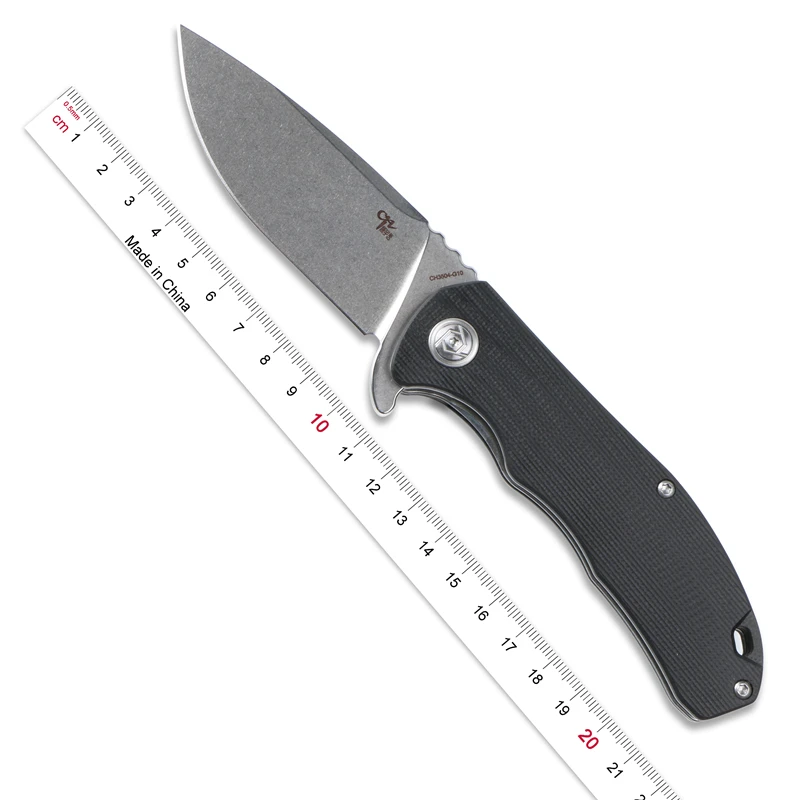 Складной нож CH3504 Ручка G10 лезвие D2 керамический с шарикоподшипником Походный для