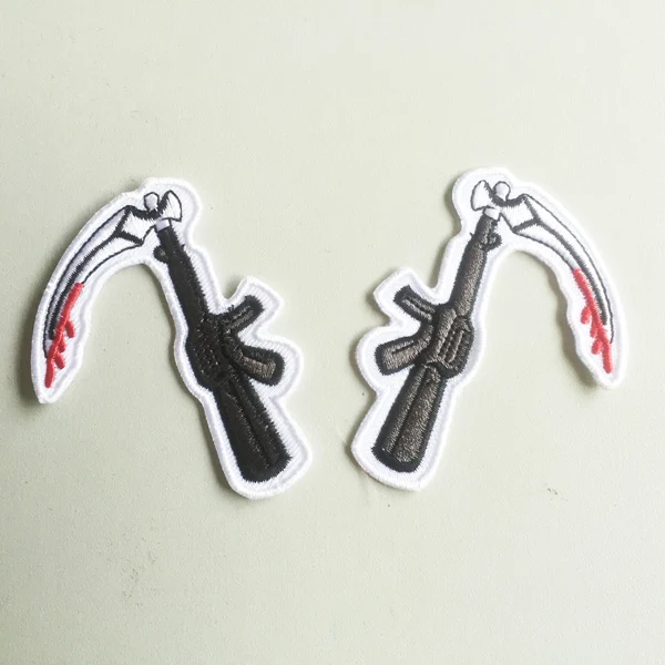 ГОРЯЧАЯ ПРОДАЖА! 3 Pairs SOA Правый Левый Skyhte Reaper Патч Вышивка Железо На Знак