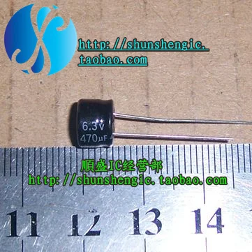 6.3V / 470UF high quality and new pins electrolytic capacitors (5pcs/lot) |