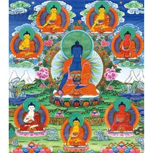 Michelangelo деревянные головоломки 500 шт. буддийская медицина Bhaisajyaguru тибетская буддийская танка Живопись Искусство DIY коллекционные игрушки