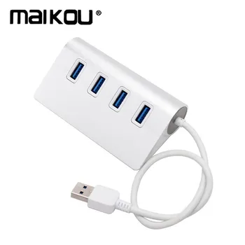 

Maikou Hot USB HUB Premium 4 Port Aluminum USB Hub for iMac, MacBooks, PCs and Laptops