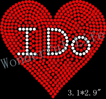 

Free shipping hot fix rhinestone iron on motifs crystal transfers for marry love hear with I do words for clothes