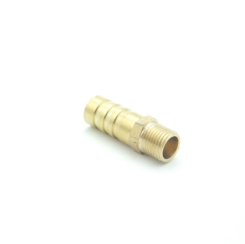 10mm OD Hose Barb x M10x1.25 Metric Male Thread Brass Barbed Pipe