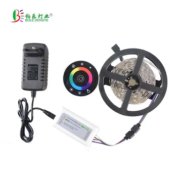 

LED Strip Light 5050 5M 10M RGB LED strip Light Leds tape diode led ribbon led Dimmer Touch Screen Round Remote dc 12V Adapter